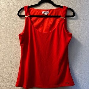 Calvin Klein Fitted Red Tank Top